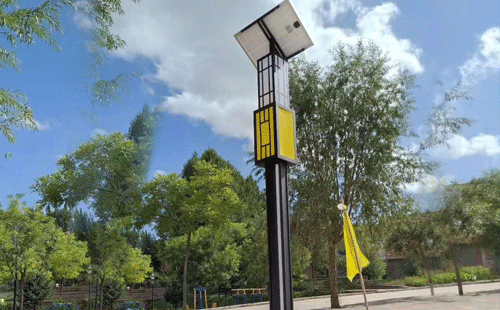 灵台智慧路灯安装